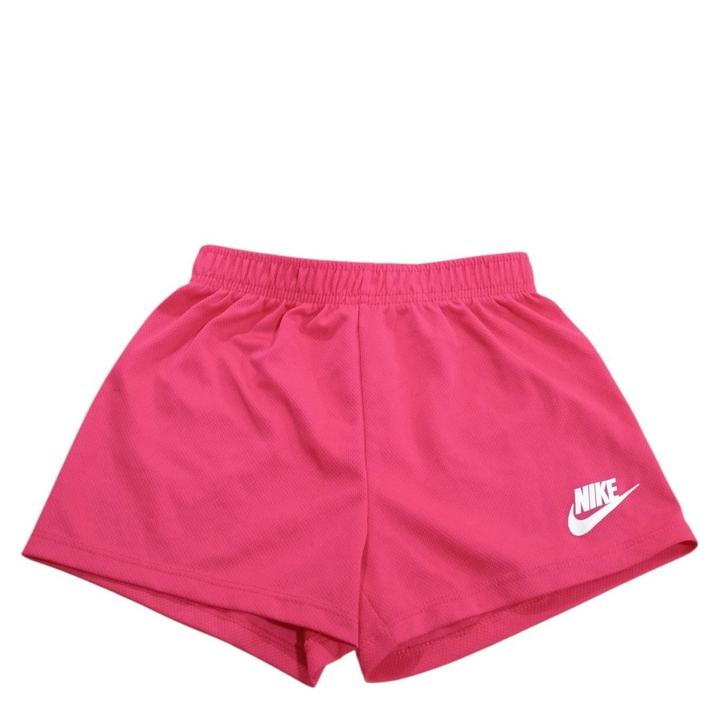 Nike Girls Mesh Athletic Shorts Pink 6X 100% Polyester Breathable Pull On